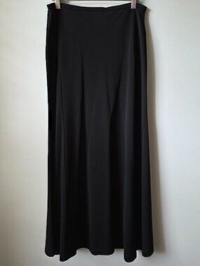 Talbots Black A-Line Maxi Skirt